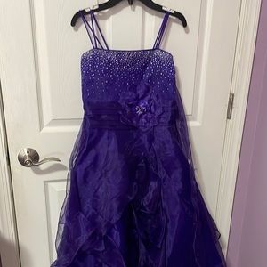 Purple Kids Formal Dress